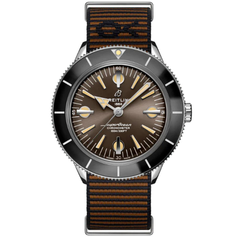 SUPEROCEAN HERITAGE '57 OUTERKNOWN 42 MM STAINLESS STEEL WITH BROWN DIAL - Breitling