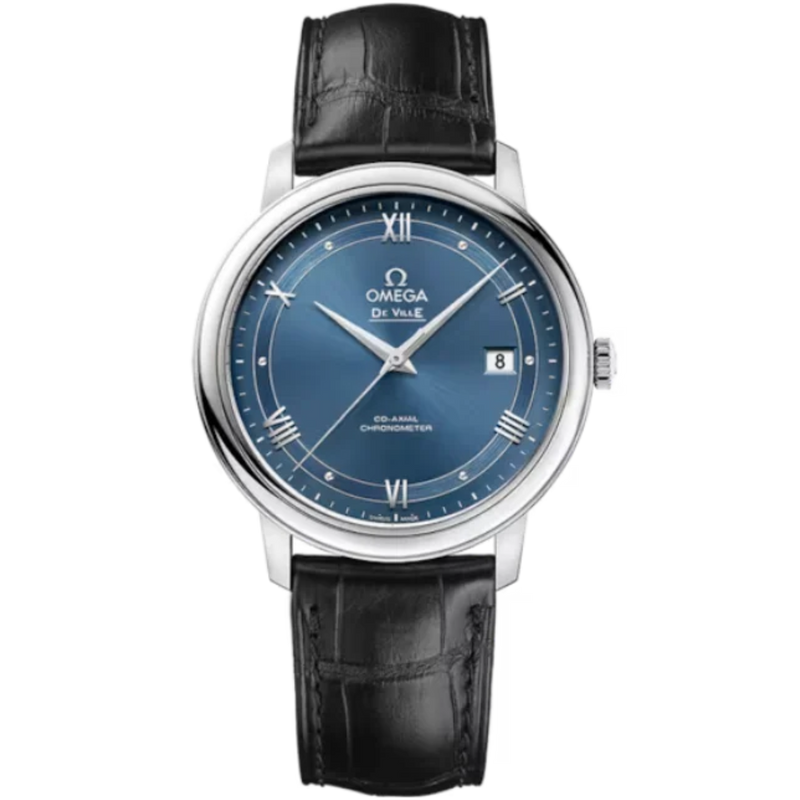 DE VILLE PRESTIGE 39 MM STAINLESS STEEL WITH BLUE DIAL - Omega