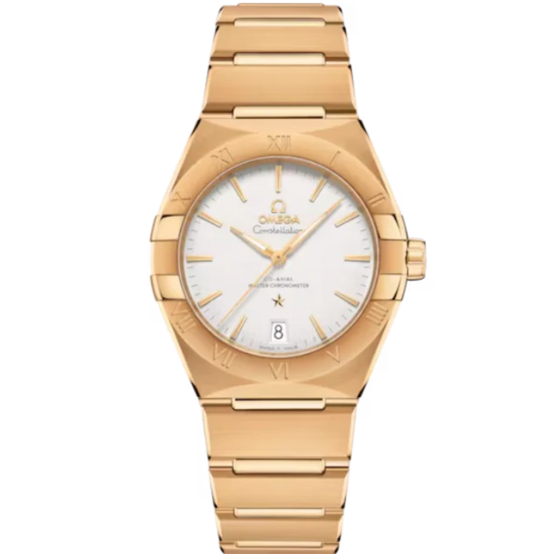 CONSTELLATION 36 MM YELLOW GOLD WITH SILVER DIAL - Omega