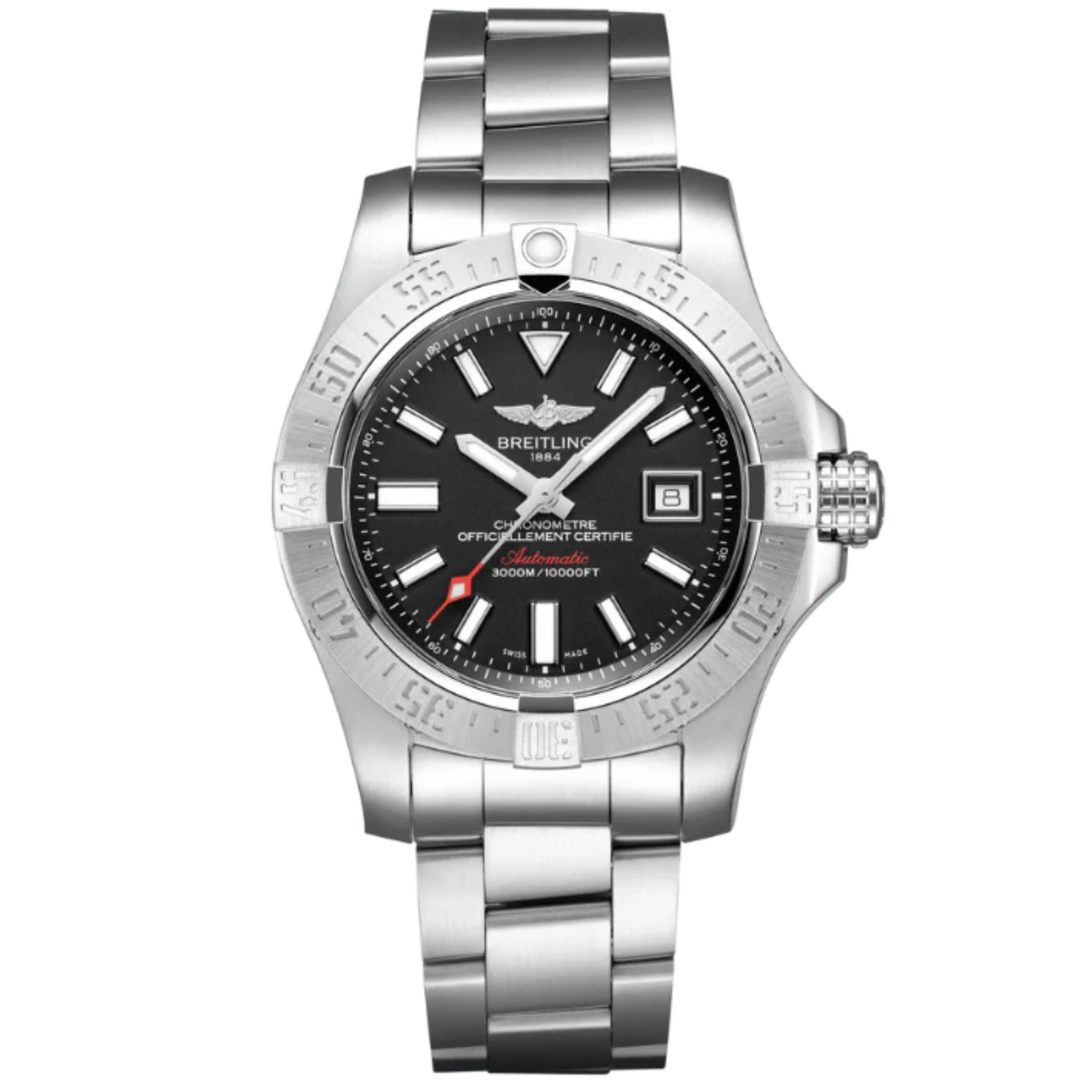 AVENGER II SEAWOLF 45 MM STAINLESS STEEL WITH BLACK DIAL - Breitling