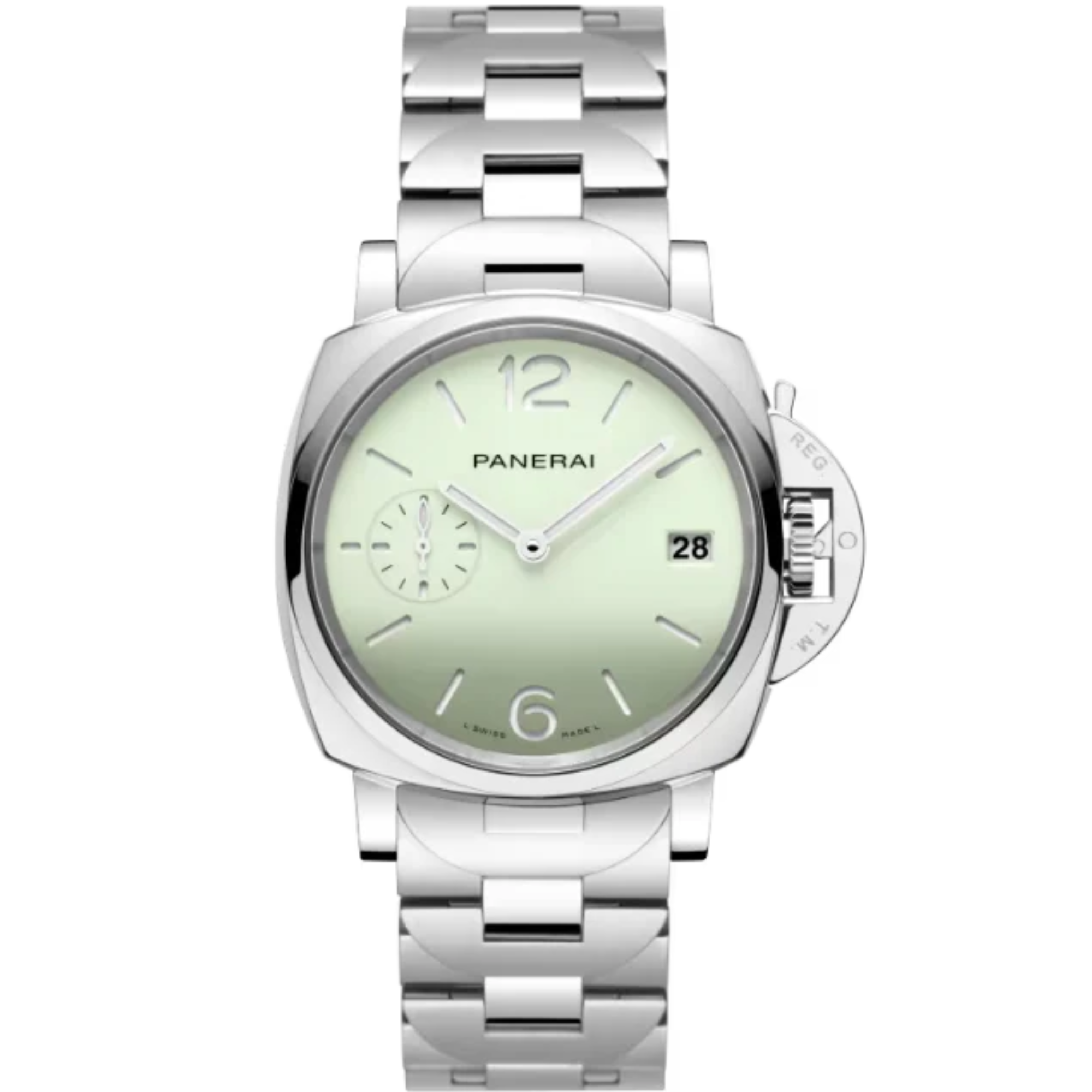LUMINOR DUE PASTELLO PAM01311 38 MM STAINLESS STEEL WITH GREEN DIAL - Panerai