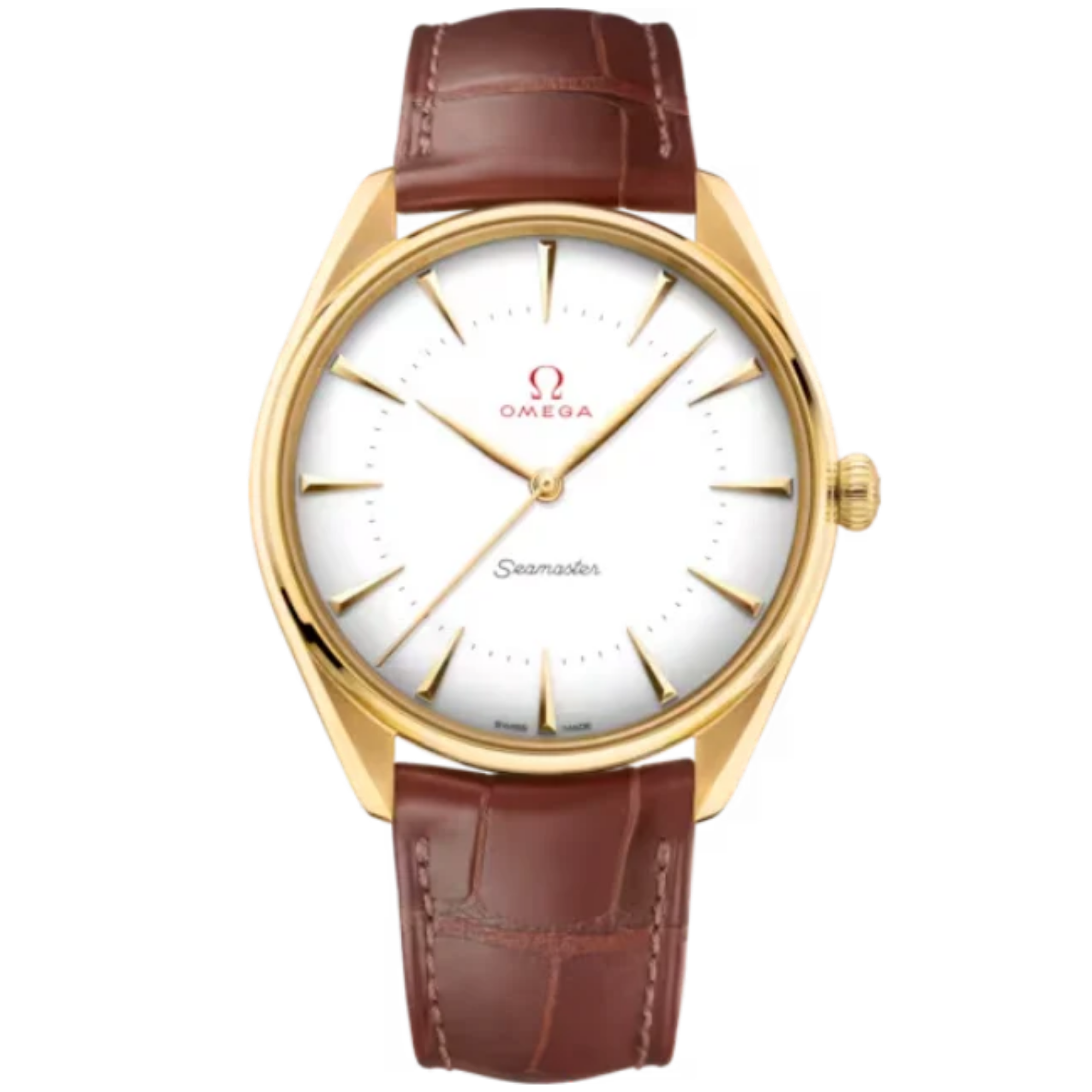 SEAMASTER OLYMPIC OFFICIAL TIMEKEEPER 39 MM YELLOW GOLD WITH WHITE DIAL - Omega