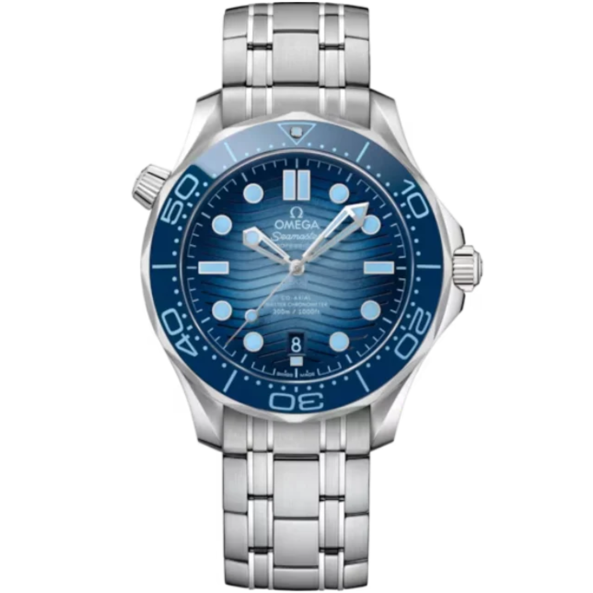 SEAMASTER DIVER 300M SUMMER BLUE 42 MM STAINLESS STEEL WITH BLUE DIAL - Omega