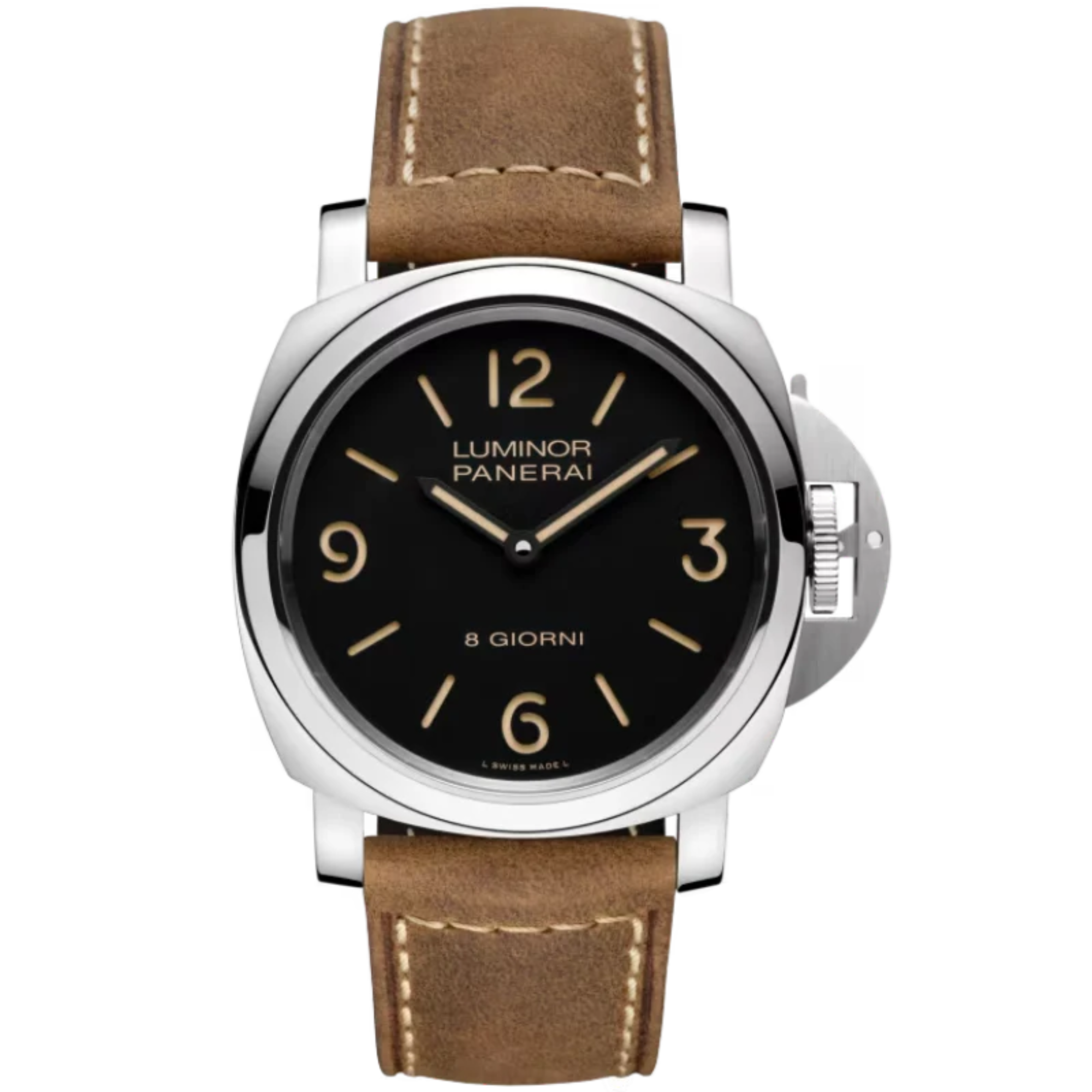 LUMINOR 8 GIORNI PAM00914 44 MM STAINLESS STEEL WITH BLACK DIAL - Panerai
