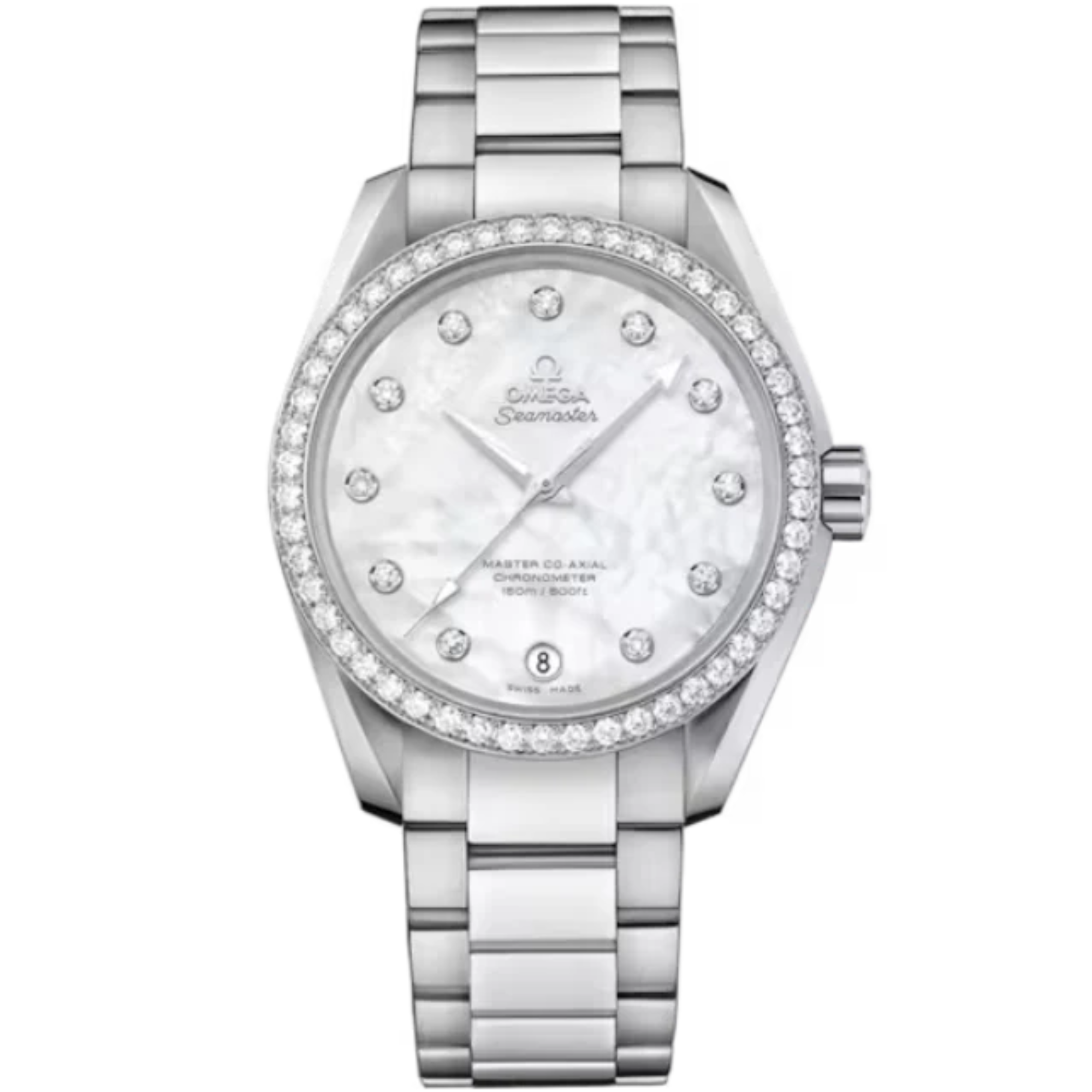 SEAMASTER AQUA TERRA 150M 38 MM STAINLESS STEEL WITH MOTHER OF PEARL DIAL - Omega