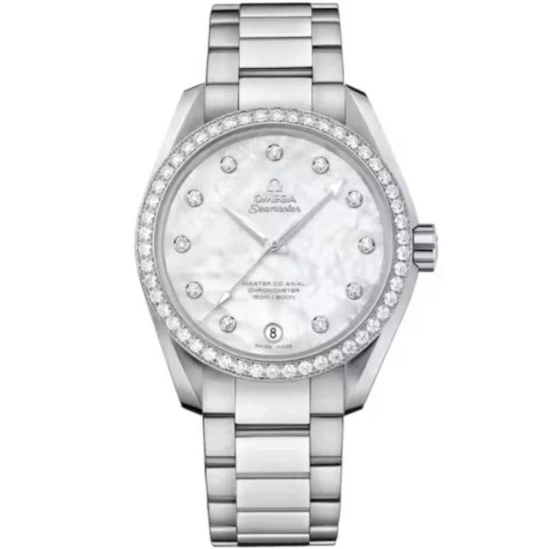 SEAMASTER AQUA TERRA 150M 38 MM STAINLESS STEEL WITH MOTHER OF PEARL DIAL - Omega