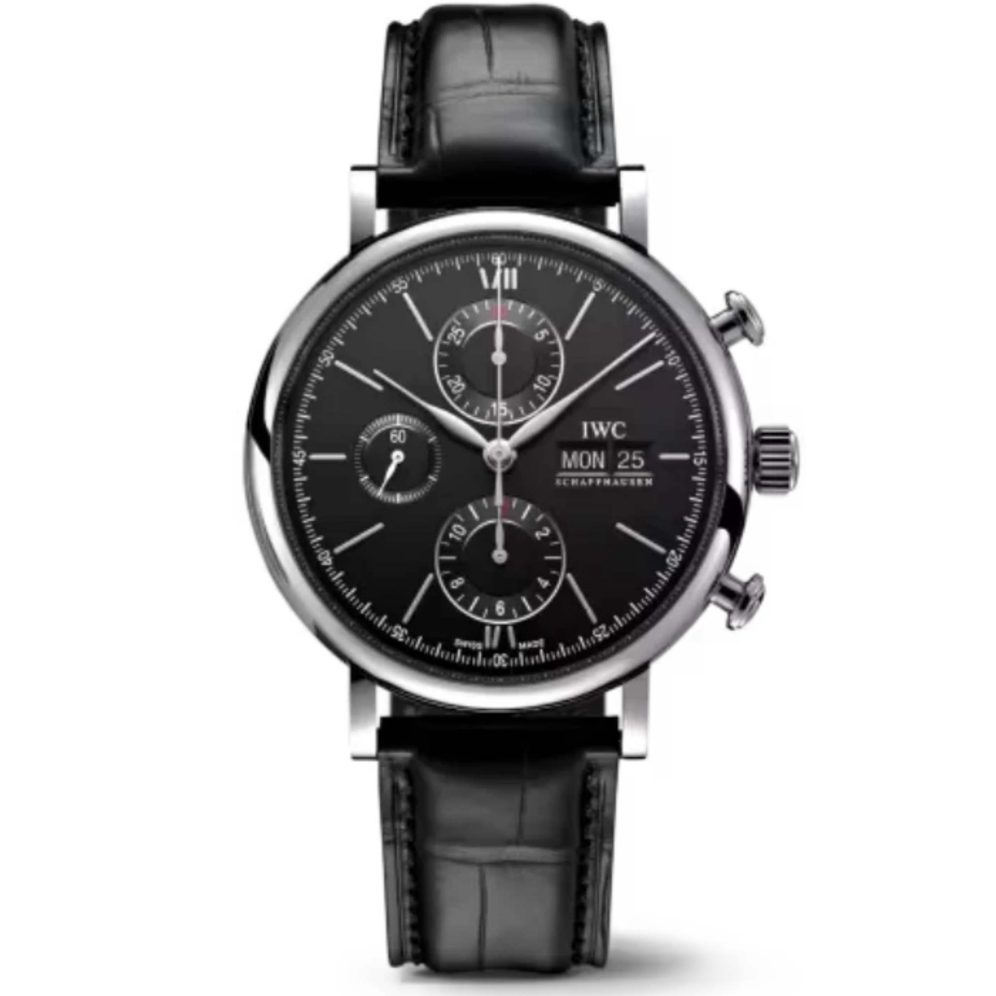 PORTOFINO CHRONOGRAPH 42 MM STAINLESS STEEL WITH BLACK DIAL - IWC