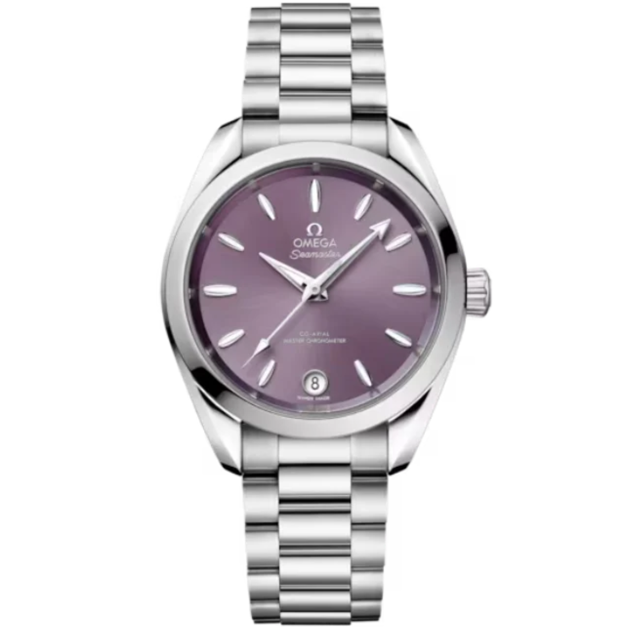 SEAMASTER AQUA TERRA SHADES 34 MM STAINLESS STEEL WITH LAVENDER DIAL - Omega