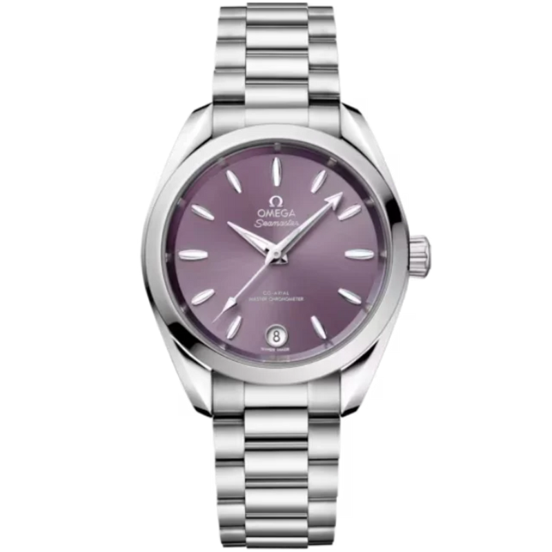 SEAMASTER AQUA TERRA SHADES 34 MM STAINLESS STEEL WITH LAVENDER DIAL - Omega