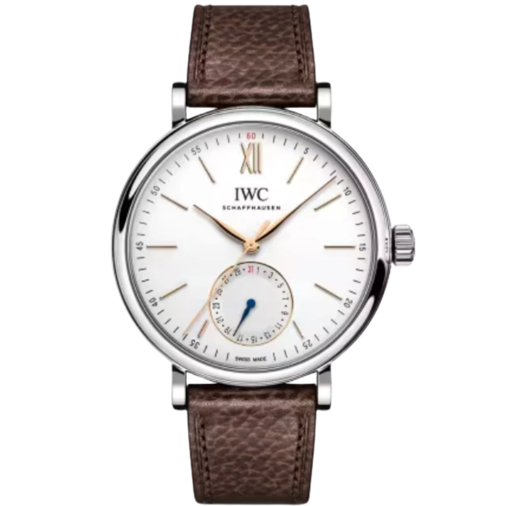 PORTOFINO POINTER DATE 39 MM STAINLESS STEEL WITH WHITE DIAL - IWC