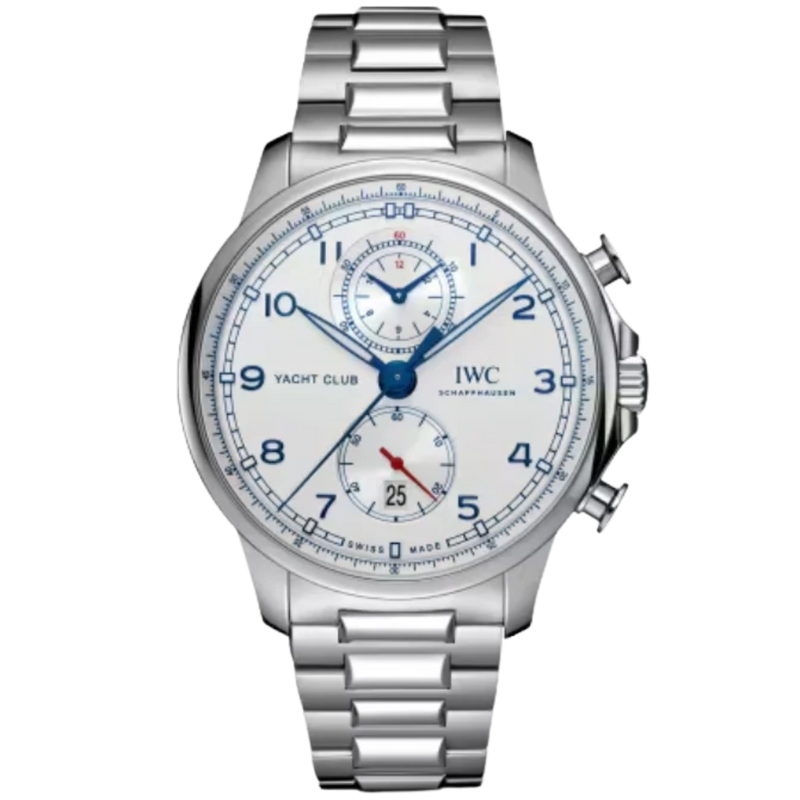 PORTUGIESER YACHT CLUB CHRONOGRAPH 45 MM STAINLESS STEEL WITH WHITE DIAL - IWC