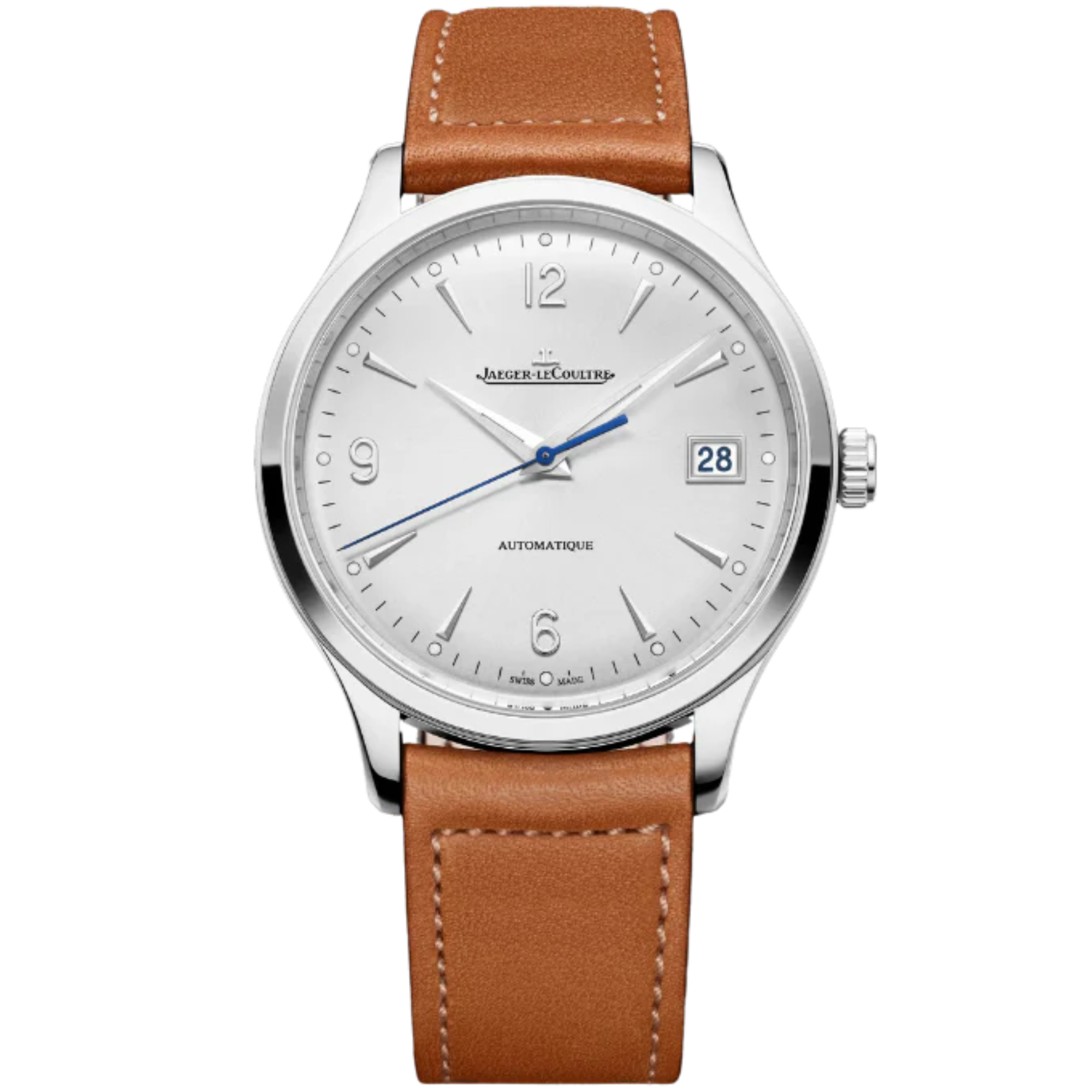 MASTER CONTROL DATE 40 MM STAINLESS STEEL WITH SILVER GREY, SUNRAY BRUSHED DIAL - Jaeger-LeCoultre