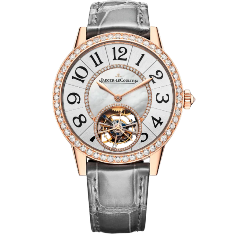 RENDEZ-VOUS JEWELLERY TOURBILLON 39 MM 18K ROSE GOLD WITH MOTHER OF PEARL DIAL - Jaeger-LeCoultre