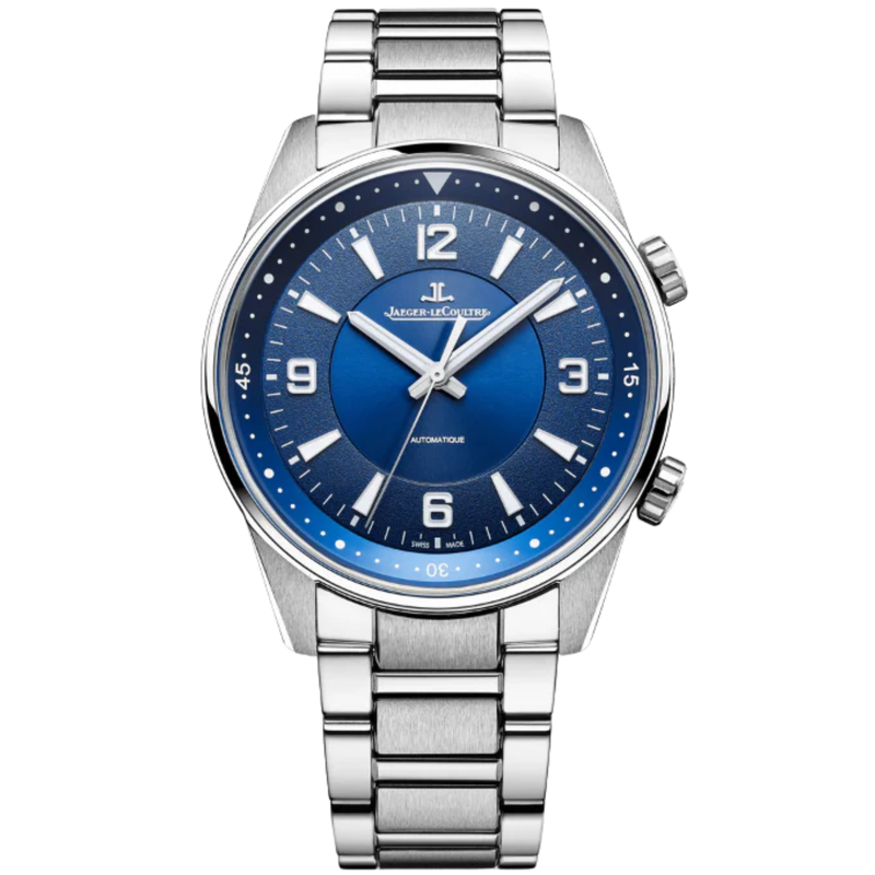 POLARIS AUTOMATIC 41 MM STAINLESS STEEL WITH BLUE SUNBURST GRAINED DIAL - Jaeger-LeCoultre