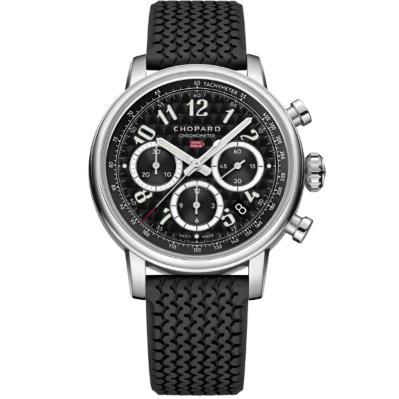 MILLE MIGLIA CLASSIC CHRONOGRAPH 40 MM CHOPARD LUCENT STEEL™ WITH NERO CORSA BLACK DIAL - Chopard