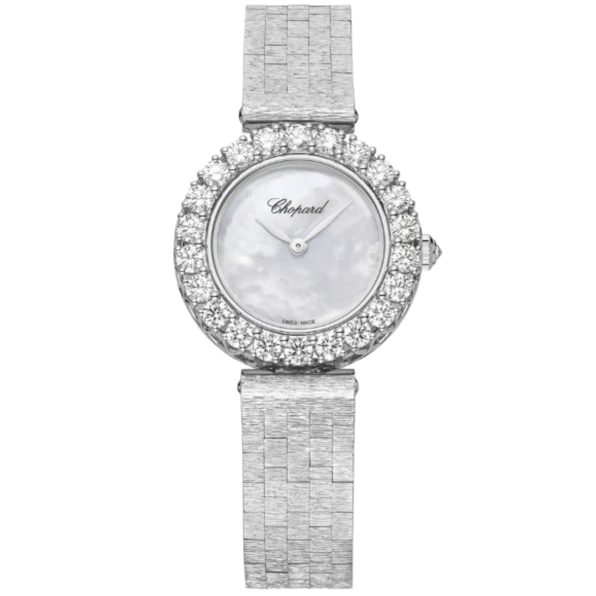 L'HEURE DU DIAMANT 26 MM ETHICAL WHITE GOLD WITH MOTHER OF PEARL DIAL - Chopard