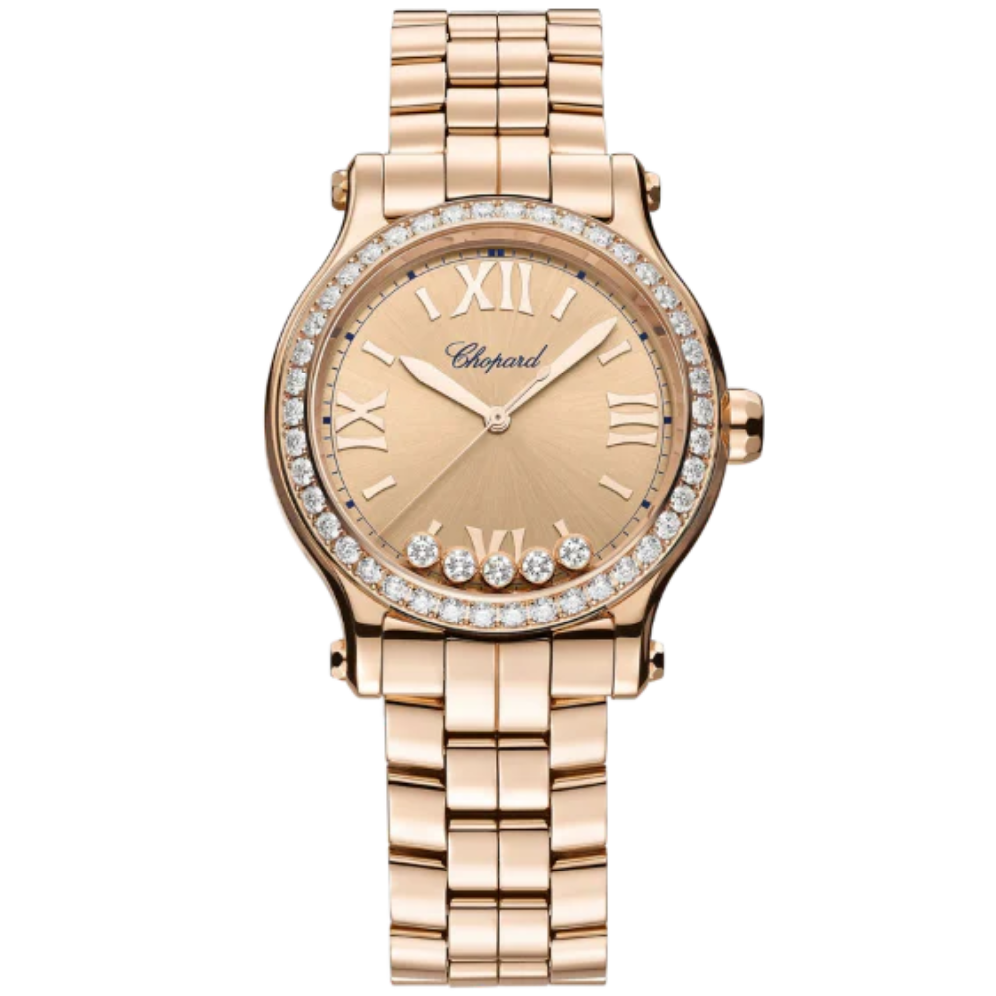 HAPPY SPORT 33 MM ETHICAL ROSE GOLD WITH GOLD DIAL - Chopard
