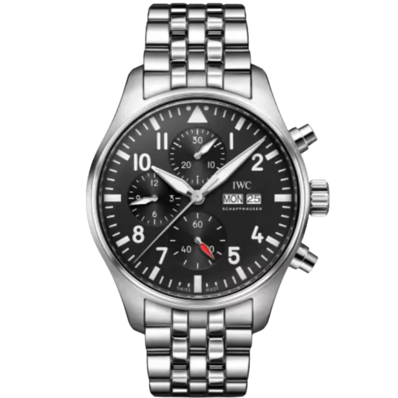 PILOT’S WATCH CHRONOGRAPH 43 MM STAINLESS STEEL WITH BLACK DIAL - IWC