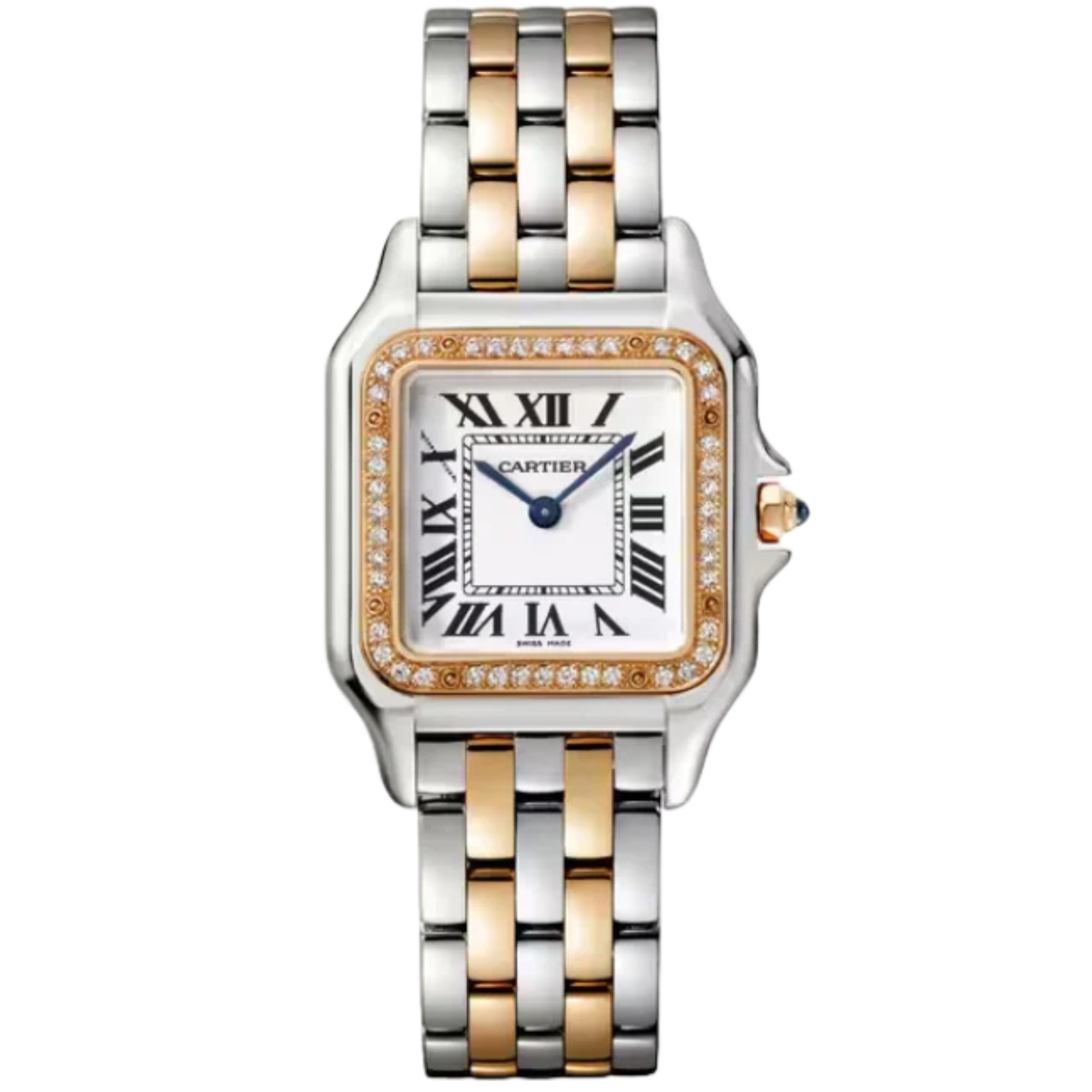 PANTHERE DE CARTIER 37 MM ROSE GOLD WITH SILVER DIAL - Cartier