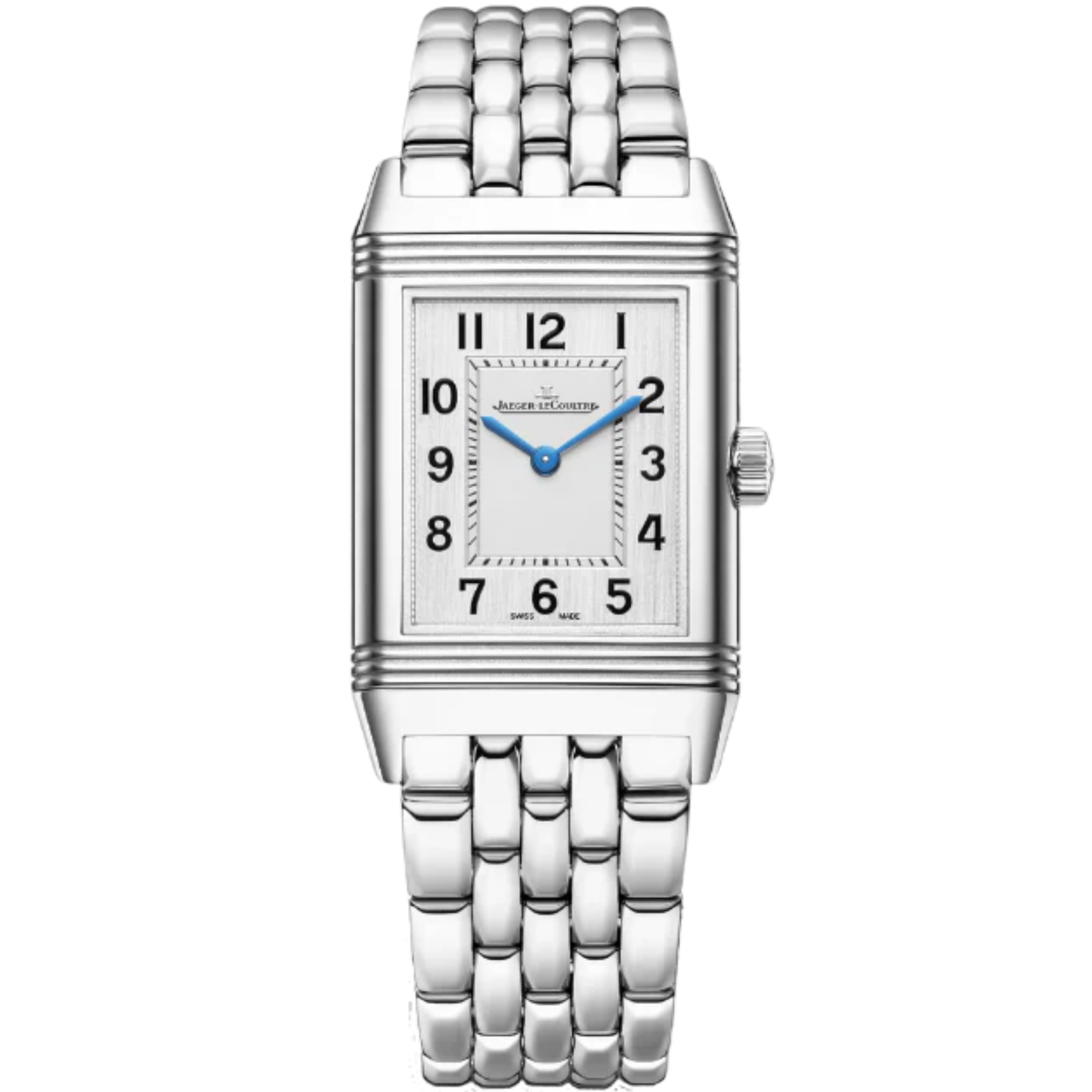 REVERSO CLASSIC MONOFACE QUARTZ 40 MM STAINLESS STEEL WITH SILVER GREY DIAL - Jaeger-LeCoultre