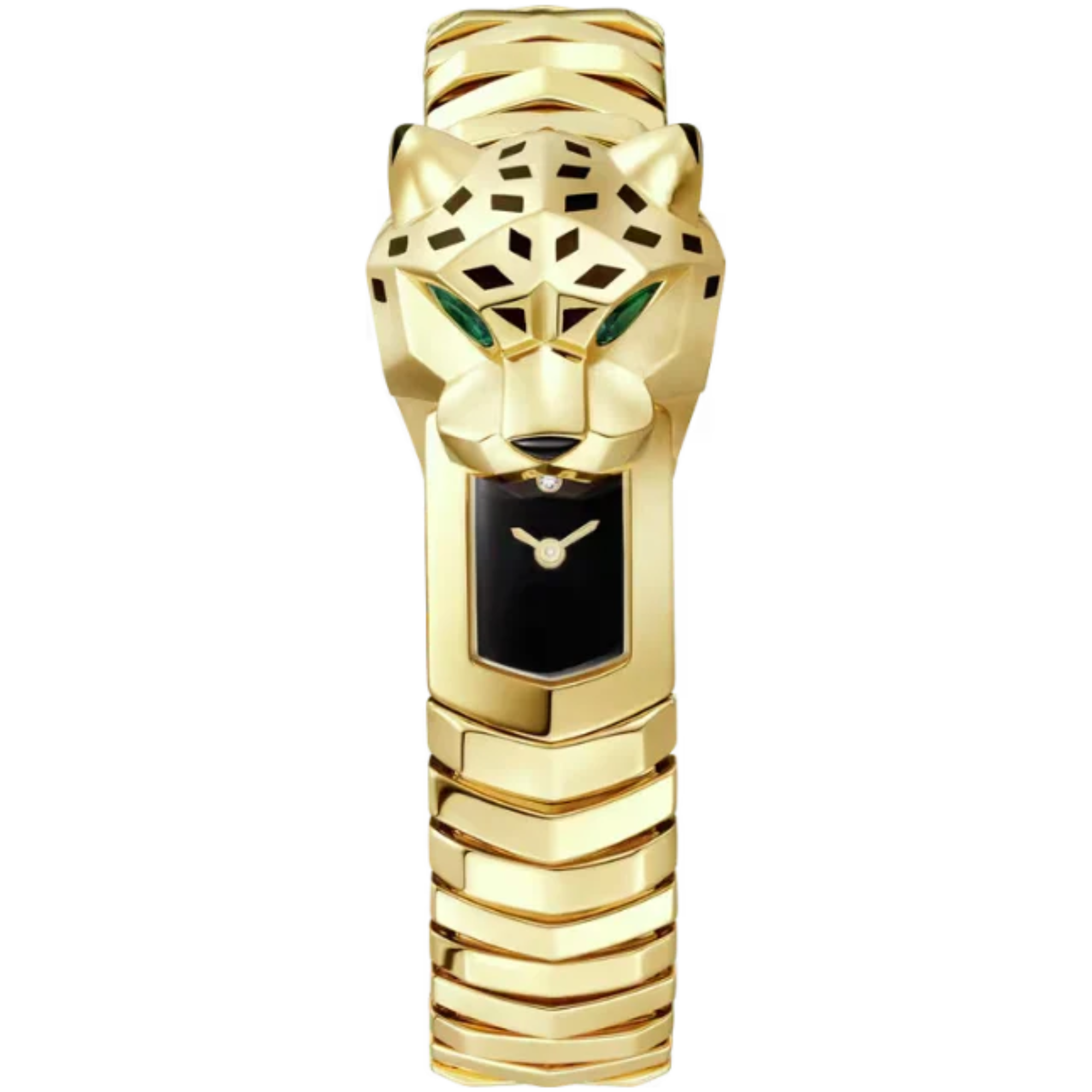PANTHERE DE CARTIER 38 MM 18K YELLOW GOLD WITH BLACK LACQUER DIAL - Cartier