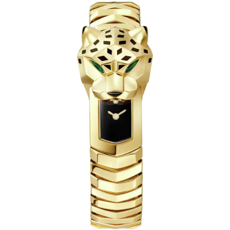 PANTHERE DE CARTIER 38 MM 18K YELLOW GOLD WITH BLACK LACQUER DIAL - Cartier