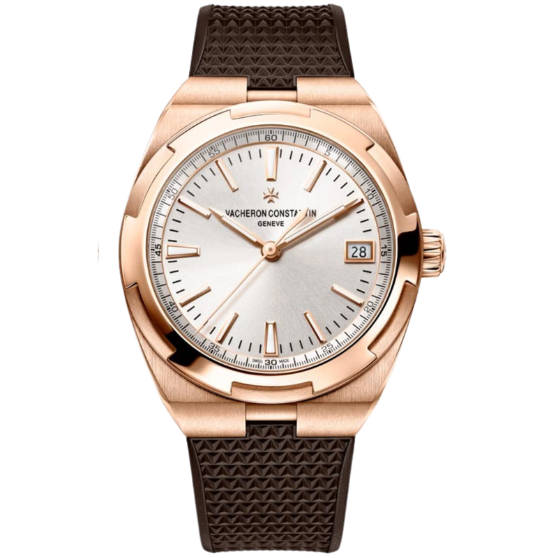 Vacheron Constantin Overseas Ref. 4500V/000R-B127 Rose Gold White Dial on Rubber - Vacheron Constantin