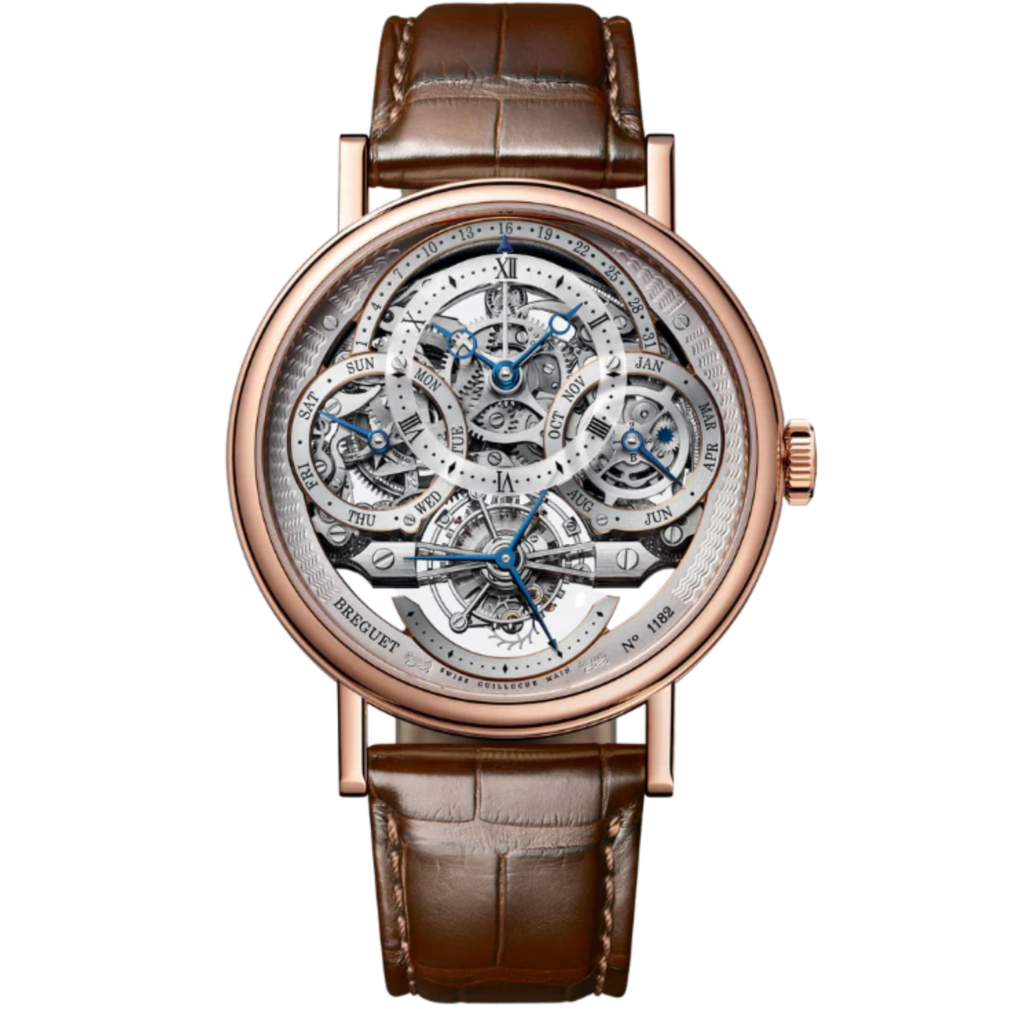 CLASSIQUE COMPLICATIONS 3795 41 MM ROSE GOLD WITH SILVER OPEN WORKED DIAL - Breguet