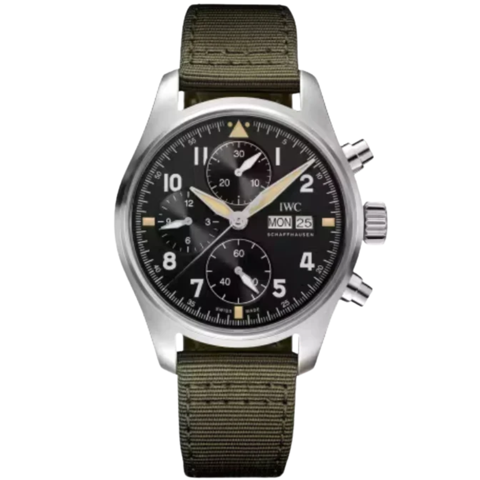PILOT’S WATCH CHRONOGRAPH SPITFIRE 41 MM STAINLESS STEEL WITH BLACK DIAL - IWC