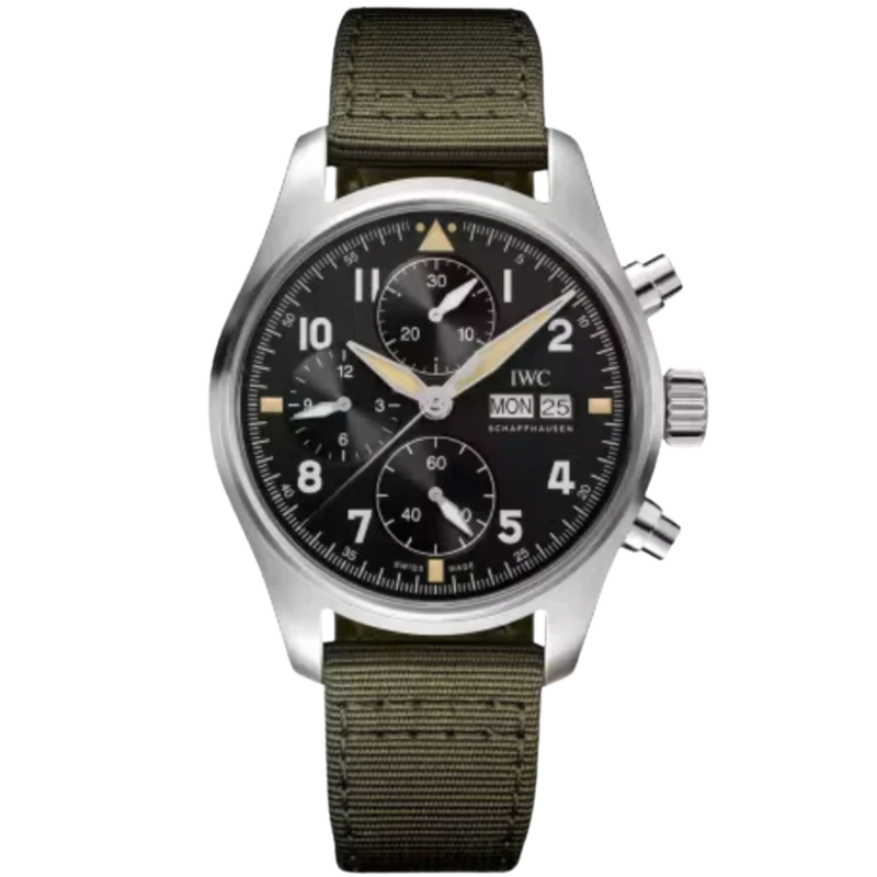 PILOT’S WATCH CHRONOGRAPH SPITFIRE 41 MM STAINLESS STEEL WITH BLACK DIAL - IWC