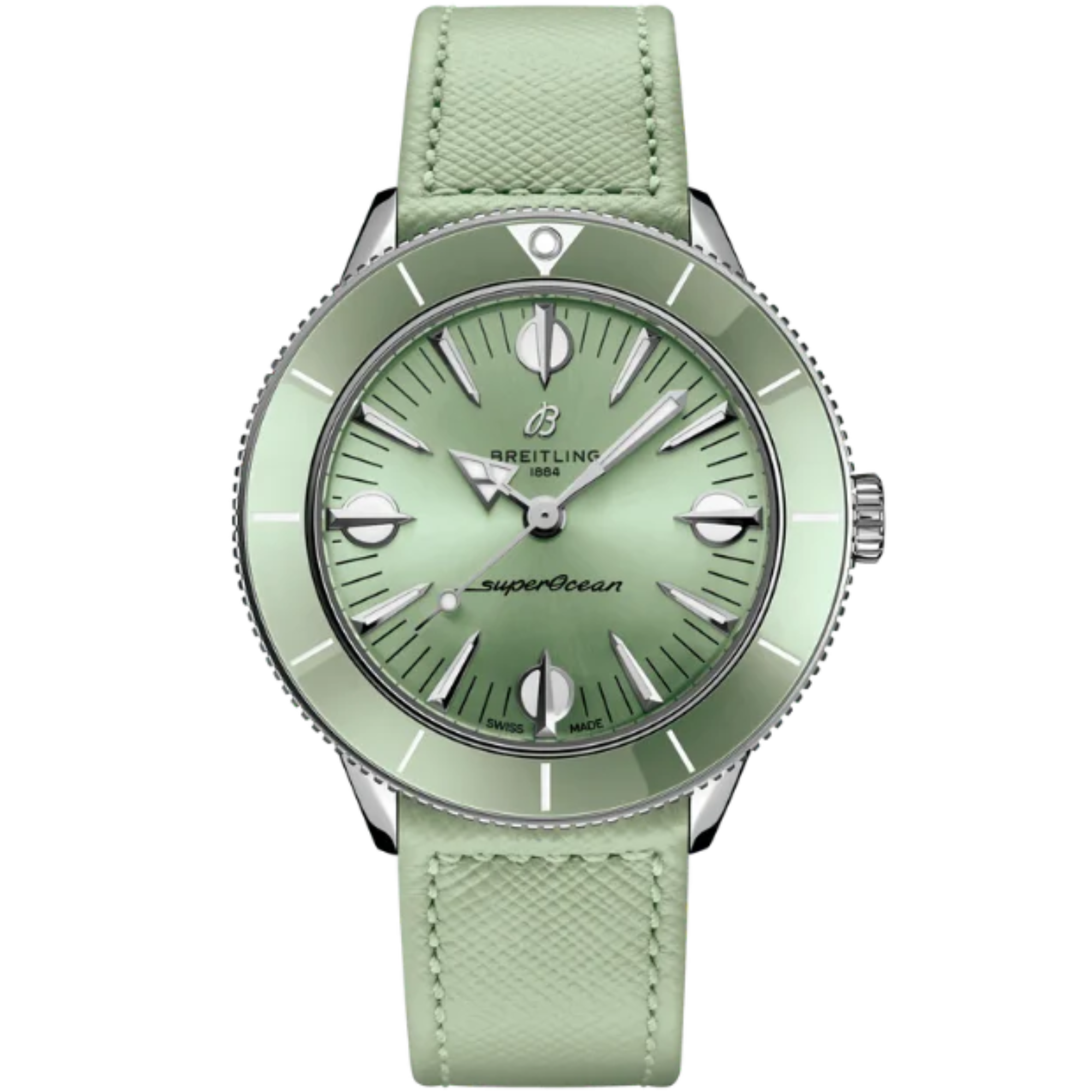 SUPEROCEAN HERITAGE '57 PASTEL PARADISE 38 MM STAINLESS STEEL WITH MINT GREEN DIAL - Breitling