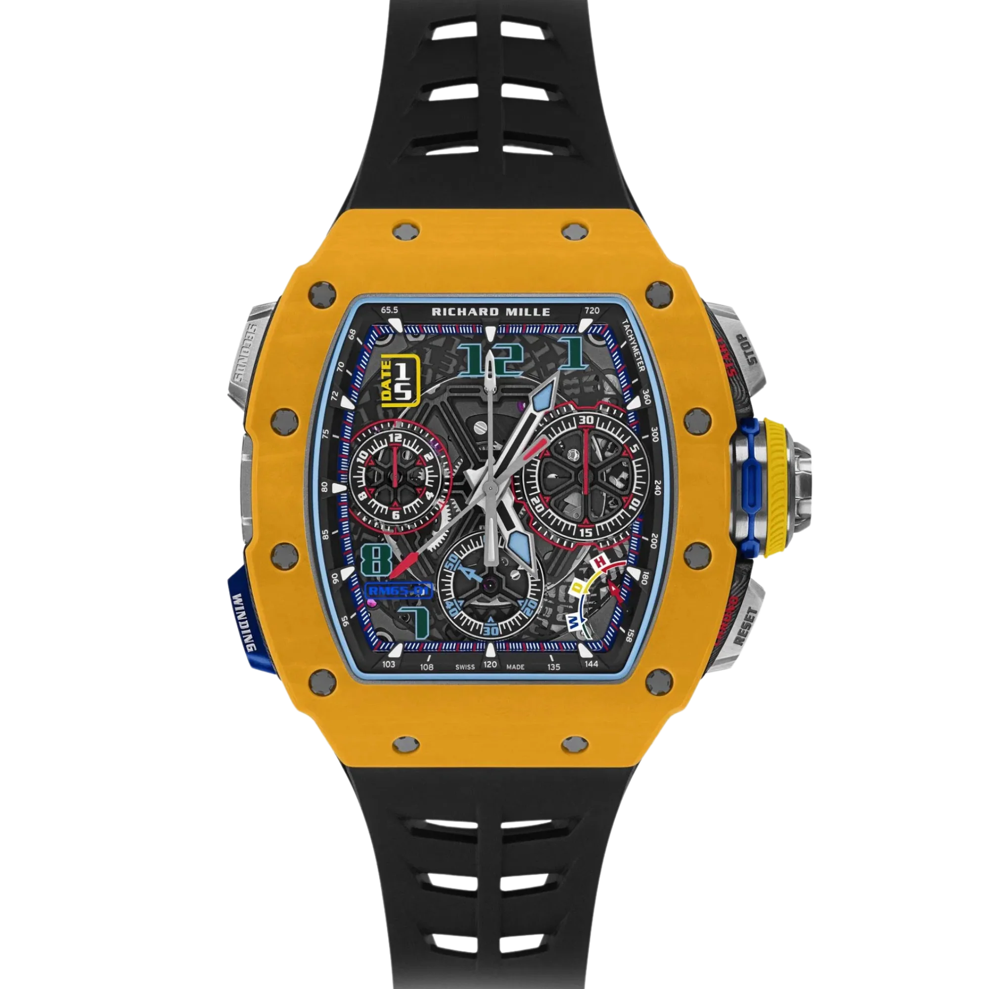 Richard Mille RM 65-01 Dark Yellow Quartz Split Second Chronograph - Richard Mille