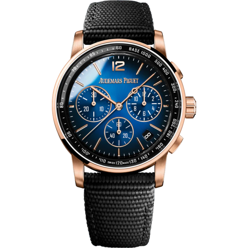 Audemars Piguet Code 11.59  Ref. 26393OR.OO.A002KB.03 41MM Rose Gold Chronograph Blue Dial - Audemars Piguet