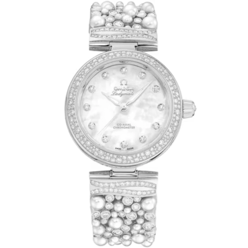 DE VILLE LADYMATIC 34 MM CANOPUS GOLD™ WITH MOTHER OF PEARL DIAL - Omega