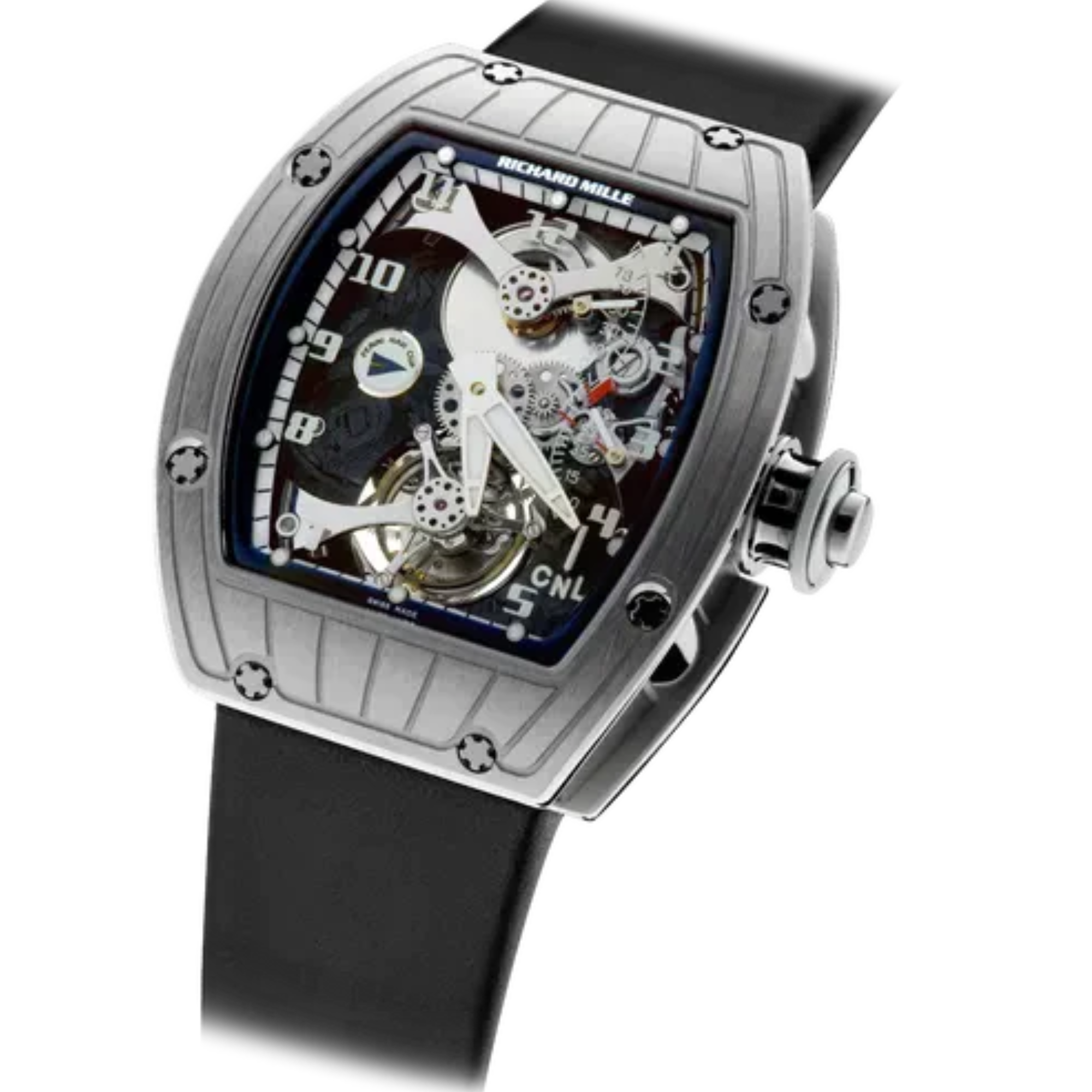 RM 014 Tourbillon Rubber Strap White Gold Case - Richard Mille