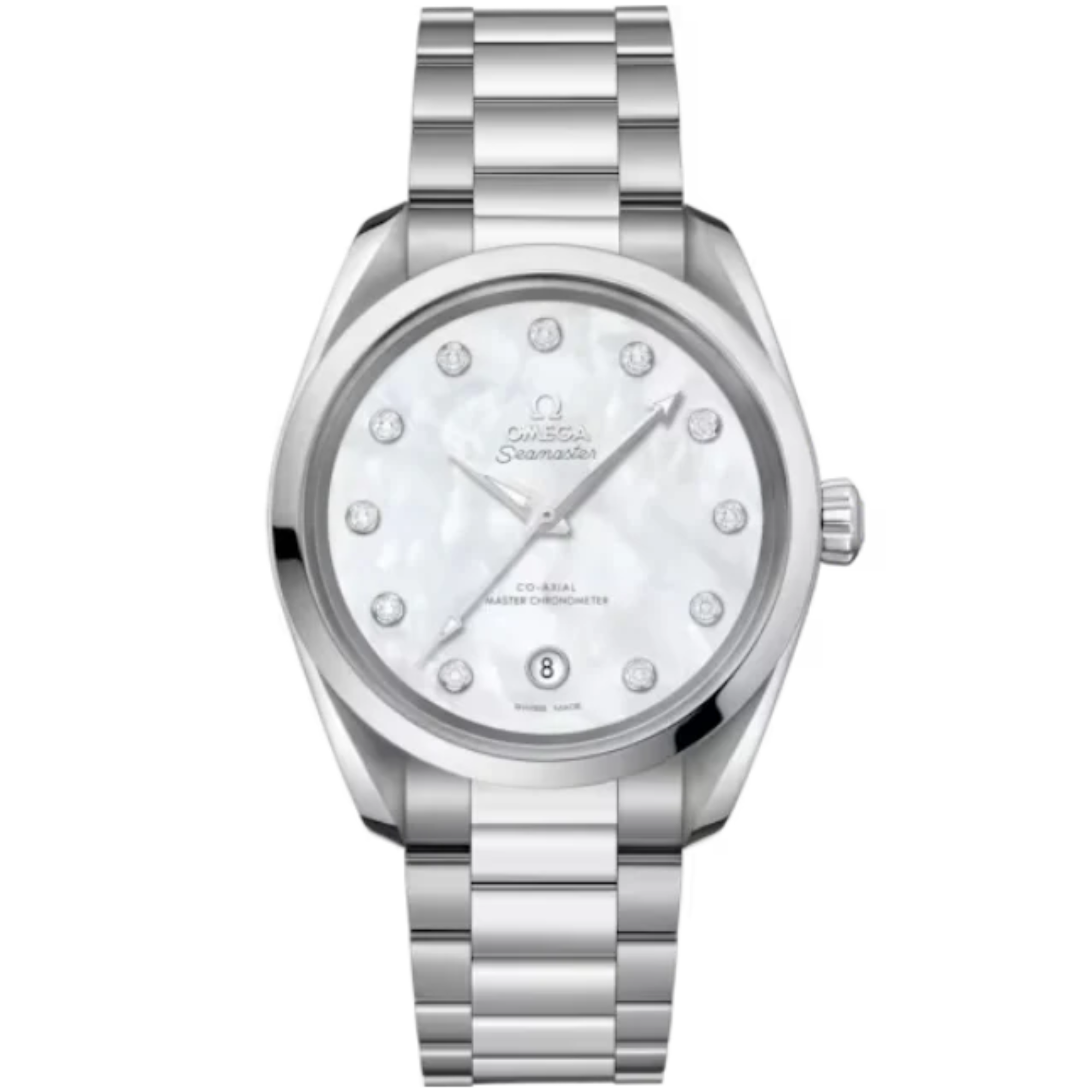 SEAMASTER AQUA TERRA 150M 38 MM STAINLESS STEEL WITH MOTHER OF PEARL DIAL - Omega
