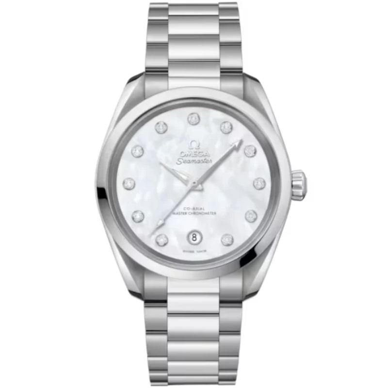 SEAMASTER AQUA TERRA 150M 38 MM STAINLESS STEEL WITH MOTHER OF PEARL DIAL - Omega