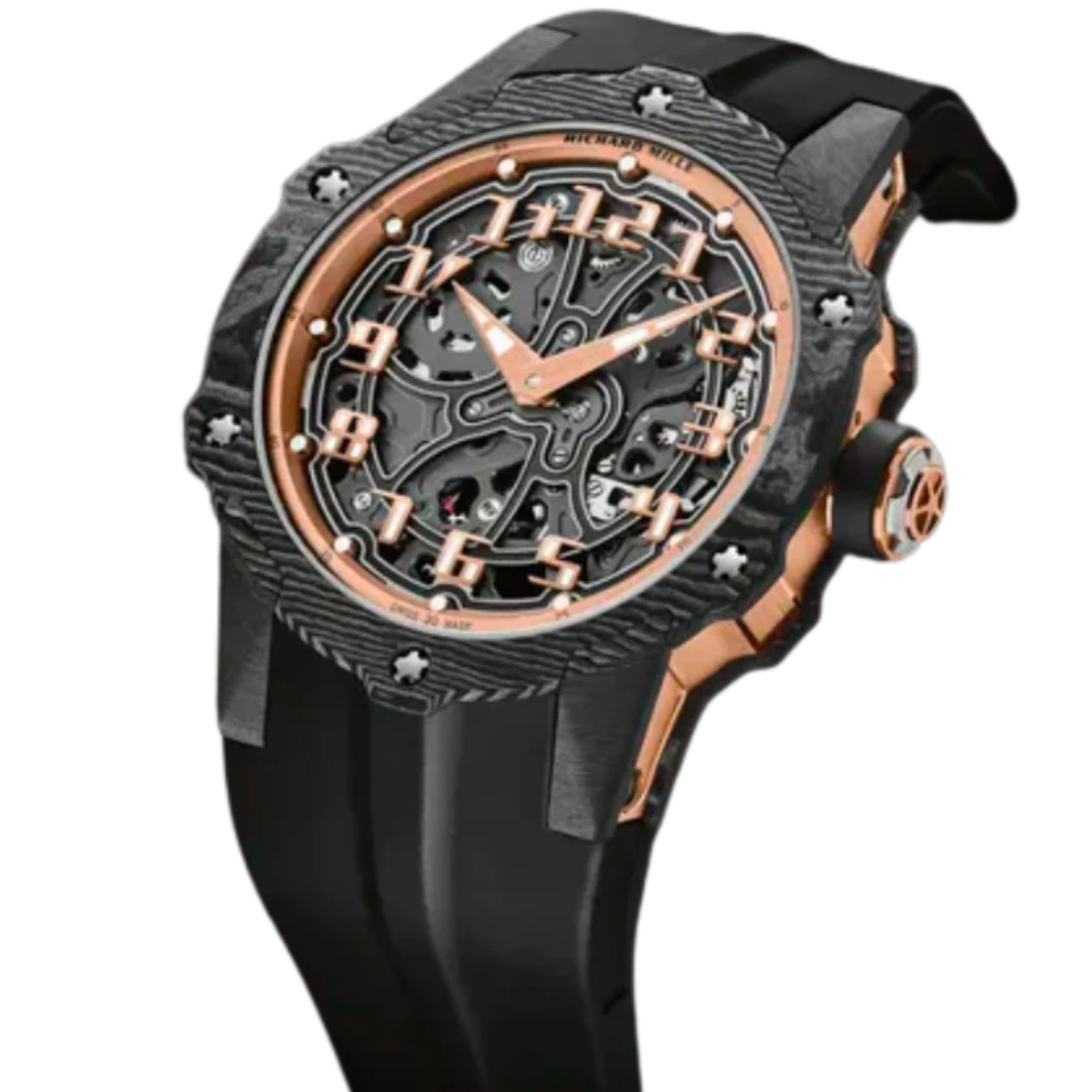RM 33-02 Automatic Rubber Strap Black Dial - Richard Mille