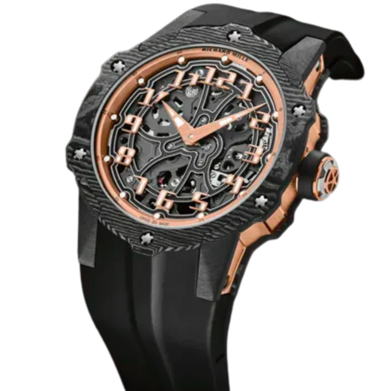 RM 33-02 Automatic Rubber Strap Black Dial - Richard Mille