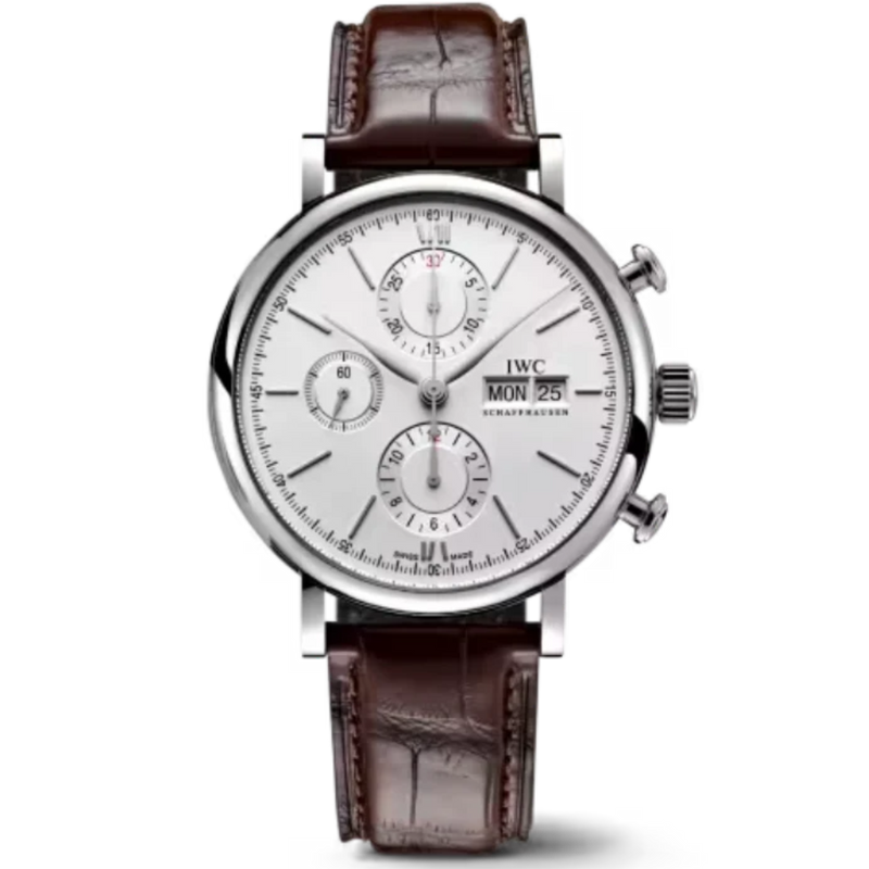 PORTOFINO CHRONOGRAPH 42 MM STAINLESS STEEL WITH WHITE DIAL - IWC