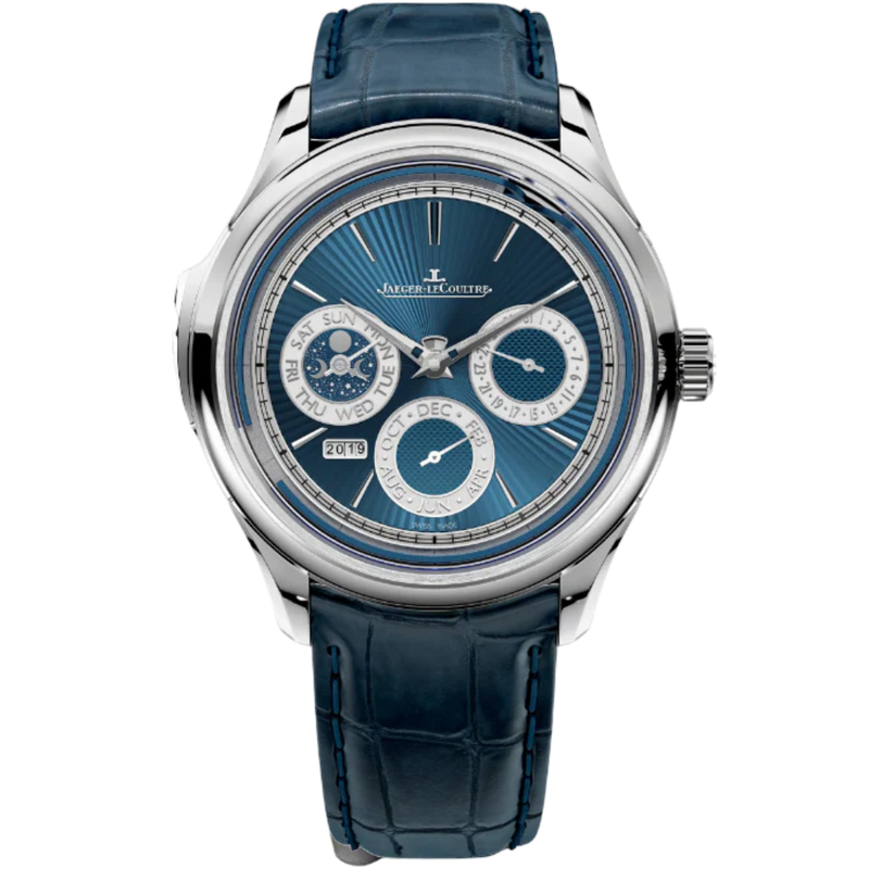 MASTER GRANDE TRADITION CALIBRE 950 43 MM 18K WHITE GOLD WITH BLUE GUILLOCHE DIAL - Jaeger-LeCoultre