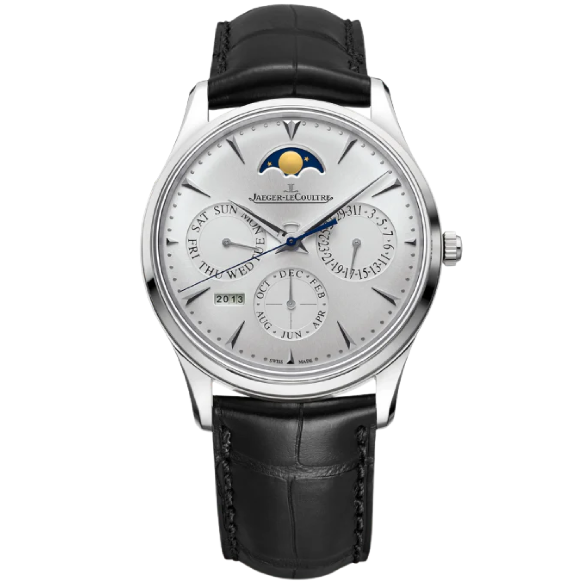 MASTER ULTRA THIN PERPETUAL CALENDAR 39 MM STAINLESS STEEL WITH SILVER GREY  DIAL - Jaeger-LeCoultre