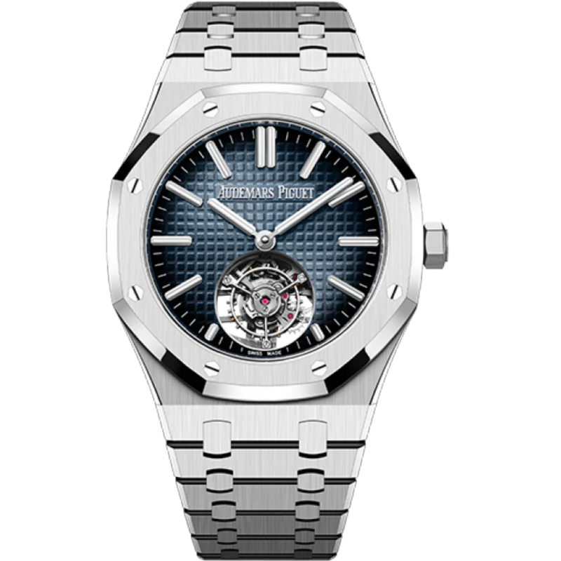 Audemars Piguet Royal Oak Ref. 26730ST.OO.1320ST.02 Selfwinding Flying Tourbillon 41MM Stainless Steel Smoked Blue Dial - Audemars Piguet