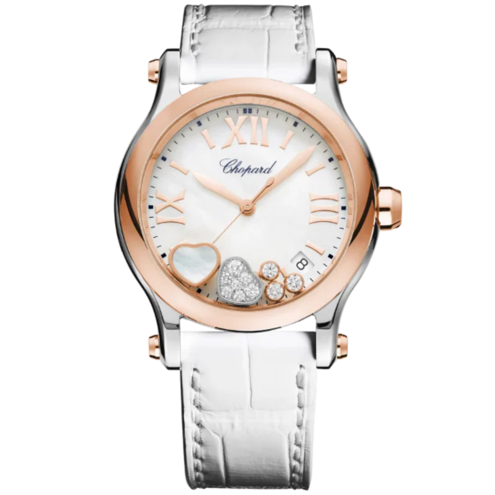 HAPPY SPORT 36 MM ETHICAL ROSE GOLD - LUCENT STEEL™ WITH MOTHER OF PEARL DIAL - Chopard
