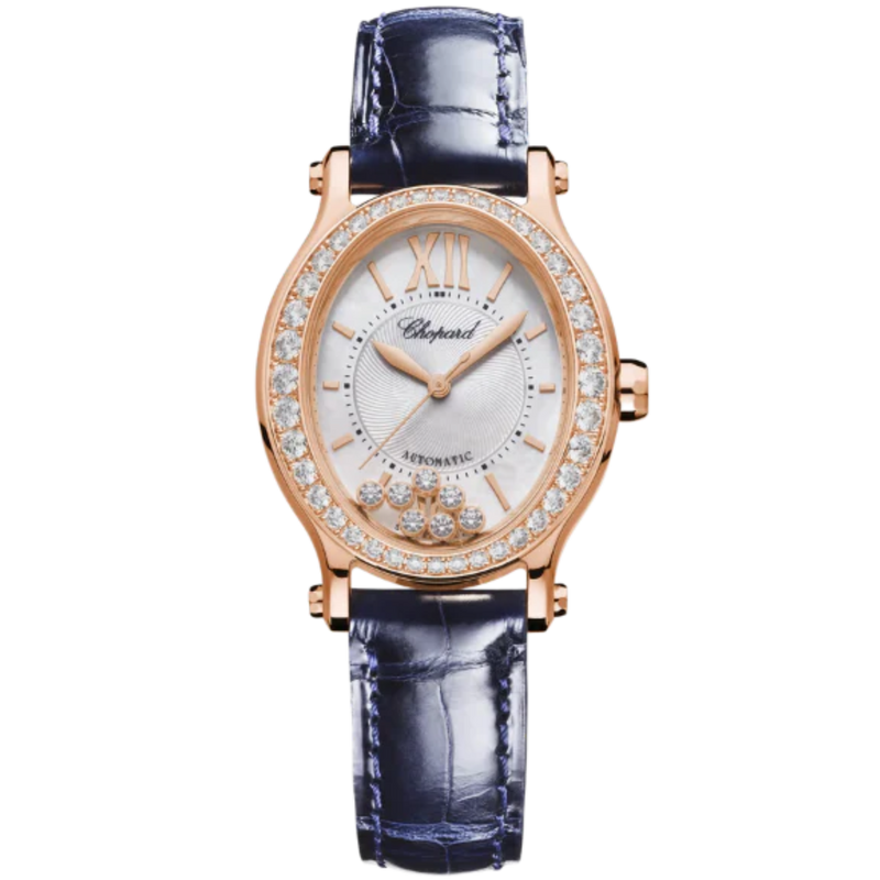 HAPPY SPORT 31 MM ETHICAL ROSE GOLD WITH SILVER DIAL - Chopard