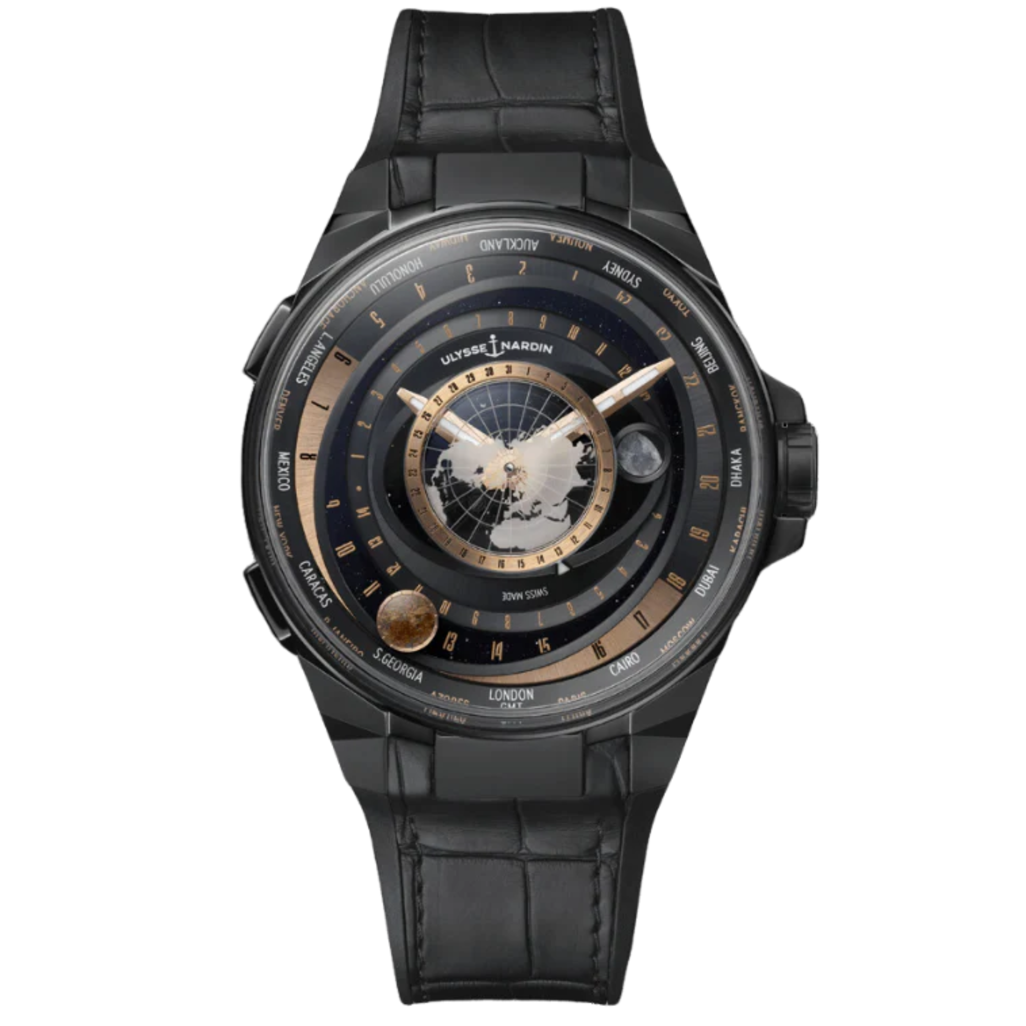 BLAST MOONSTRUCK 45 MM TITANIUM - CERAMIC WITH BLACK DIAL - Ulysse Nardin