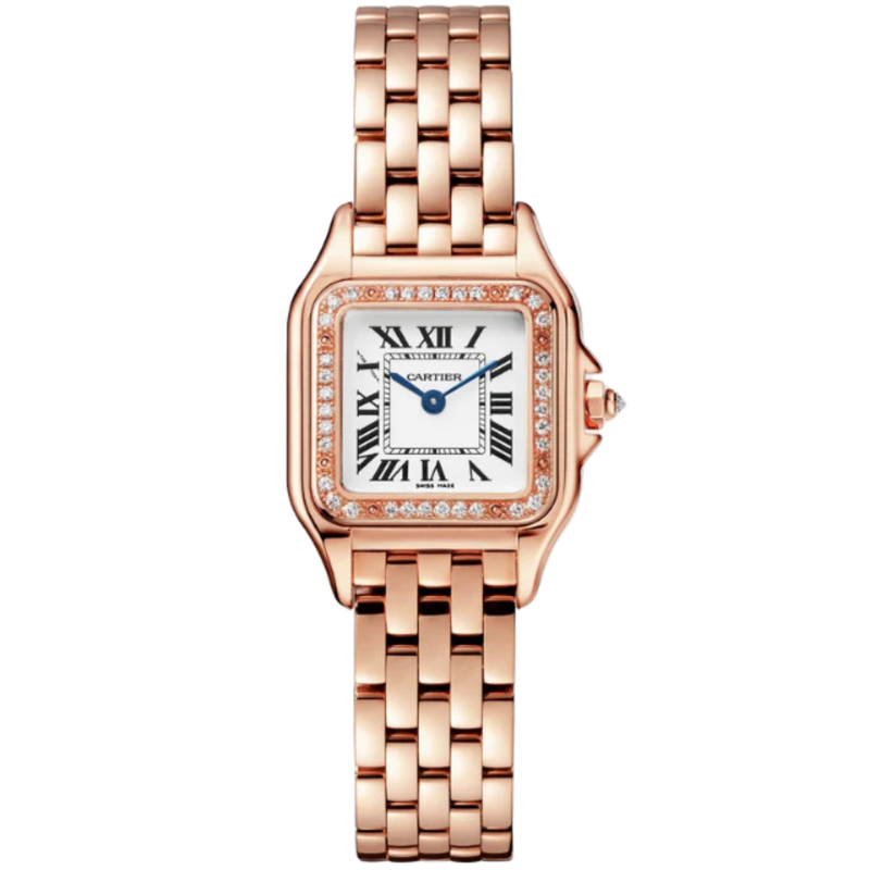 PANTHERE DE CARTIER 30 MM 18K ROSE GOLD WITH SILVER DIAL - Cartier