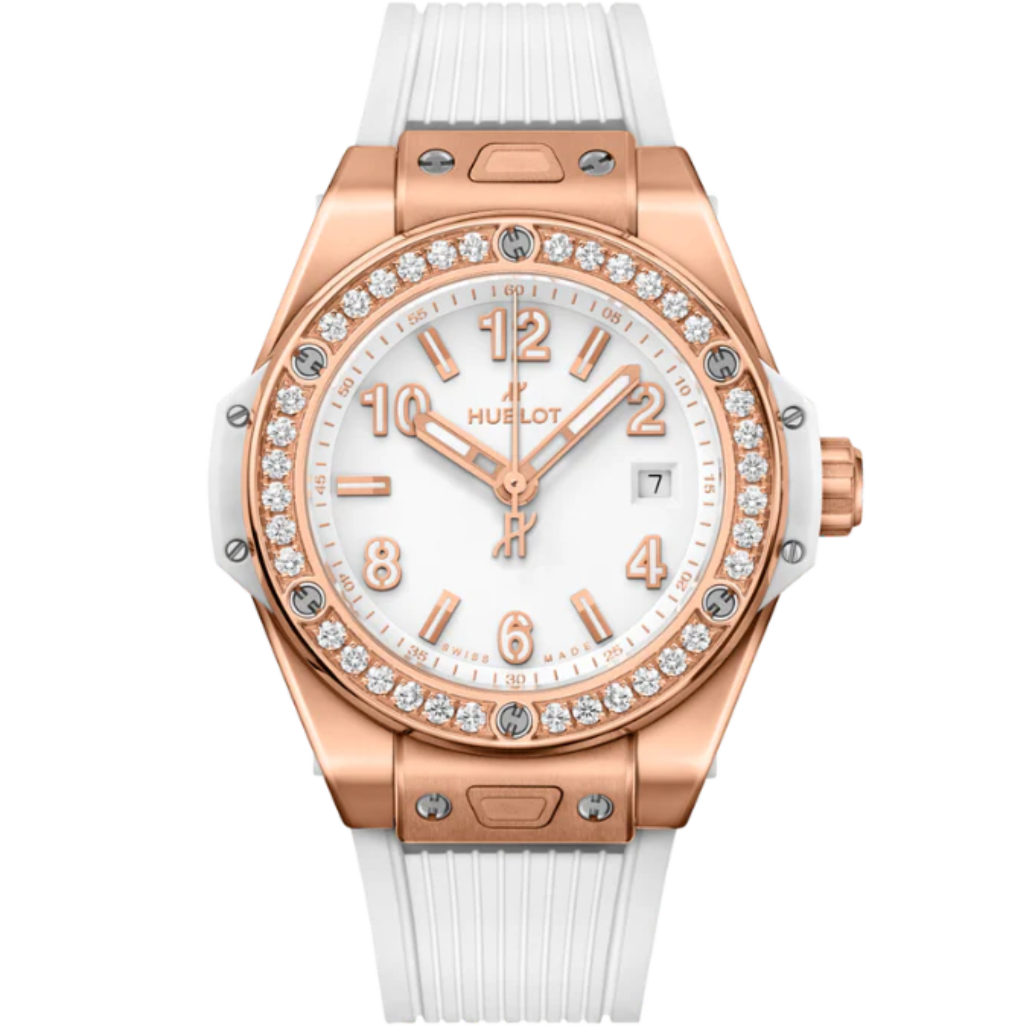 Big Bang 33mm ONE CLICK KING GOLD WHITE DIAMONDS - Hublot