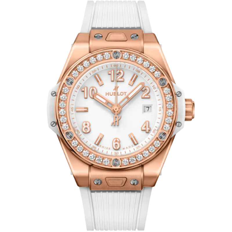 Big Bang 33mm ONE CLICK KING GOLD WHITE DIAMONDS - Hublot