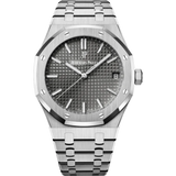 Royal Oak Selfwinding 41MM Stainless Steel Bracelet  Slate Grey Dial With Grande Tapisserie Pattern Stainless Steel Case